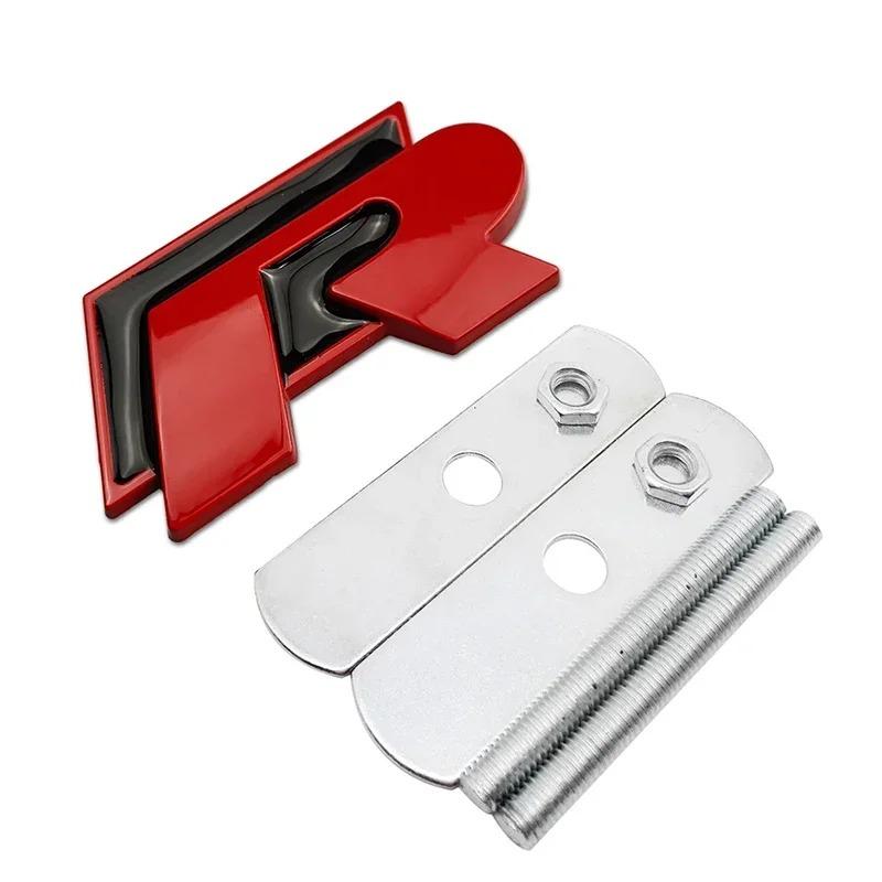 3D Metal R Rline Badge Car Front Grille Emblem Rear Trunk Stickers for Volkswagen VW Golf GTI Jetta Passat B5 Tiguan Touran MK8 Re1