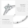 MODIAN D Kleur Lab Diamant Кольцо с муассанитом 1 карат для Vrouwen Стерлинговое серебро 925 пробы Klassieke Bruiloft Verlovingsband Sieraden Geschenken