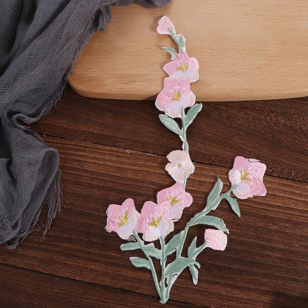 Элегантные Аппликации для Одежды Нашивные Заплатки на Одежду Тканевая Наклейка Вышитые Заплатки с Цветами Шитье