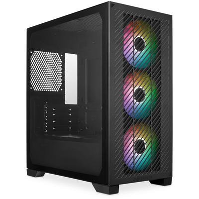 Cooler Master Корпус для ПК Elite 301 Mini Tower с вентилятором ARGB 120 мм, черный CS9032, 3 шт., Micro-ATX E301-KGNN-S00