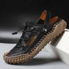 Comfortable Non-slip Flat Genuine Cow Leather Sandals for Men Summer Holiday Outdoor Plus Size up to 46 Footwear