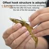5/15/25Pcs Luminous Live Shrimp Fixing Hook Heavy Duty Metal Barbed Fishhook Freshwater Saltwater Catfish Bass Fishing Hook Fishing Accessories
