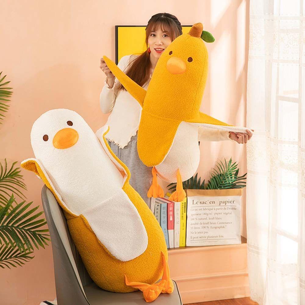 Plush Pillow Plush Plants Banana Stuffed Toys Stuffed Toys Duck Plush Doll Banana Duck Plush Toy