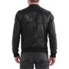 SkinOutfit Men's Genuine Lambskin Black Leather Jacket Stylish Motorcycle Bomber Biker Outerwear MJ 154