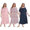 Plus Size Ladies Short-sleeved Nightdress