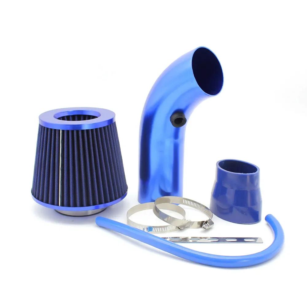 76mm Car Refitted Winter Mushroom Head Air Filter Intake Pipe Filter High Flow High Cold Air Filter Aluminum Pipe Kit