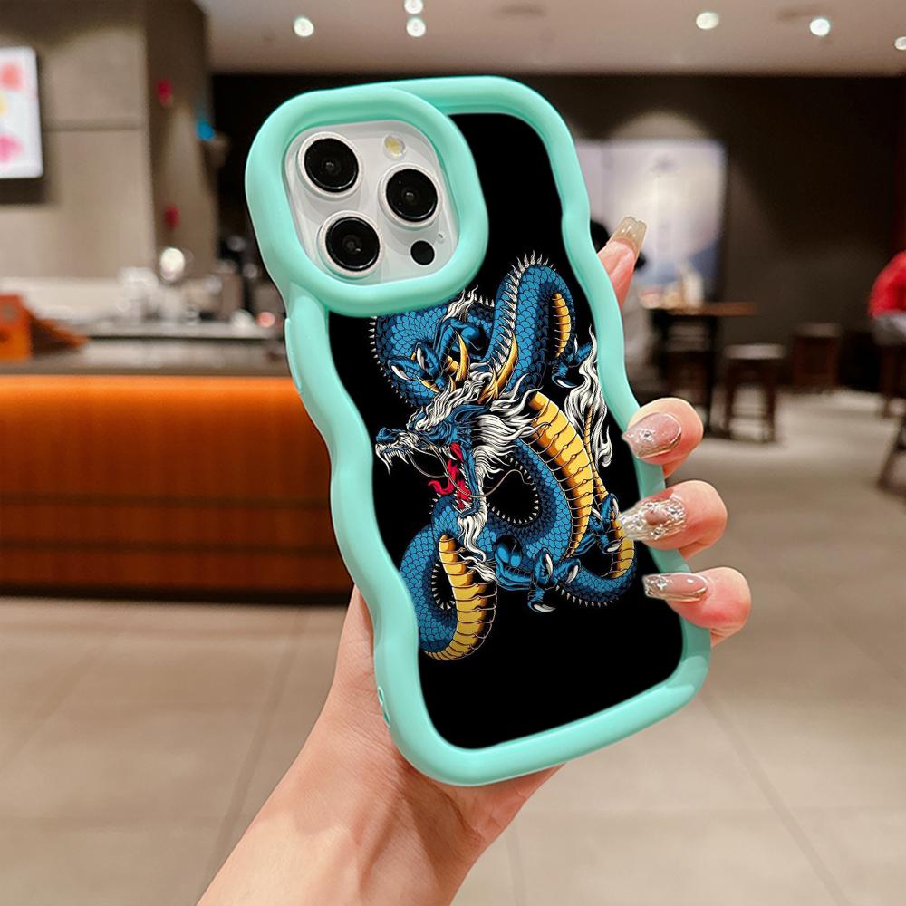 Чехлы для телефонов Ae77 Dragon Design Art защитные для Samsung S24 Plus S23 Ultra A14 A55 A05s A06 Honor X9b Motorola OnePlus Big Wave TPU задняя крышка