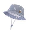 Baby Kids Star Sun UV UV Cut Cotton Safari Tulip Ten Gallon Hat [LeafIn] Hat, Hat, Pattern, Drawstring, Protection, Protection, Hat, Unisex, Kids,