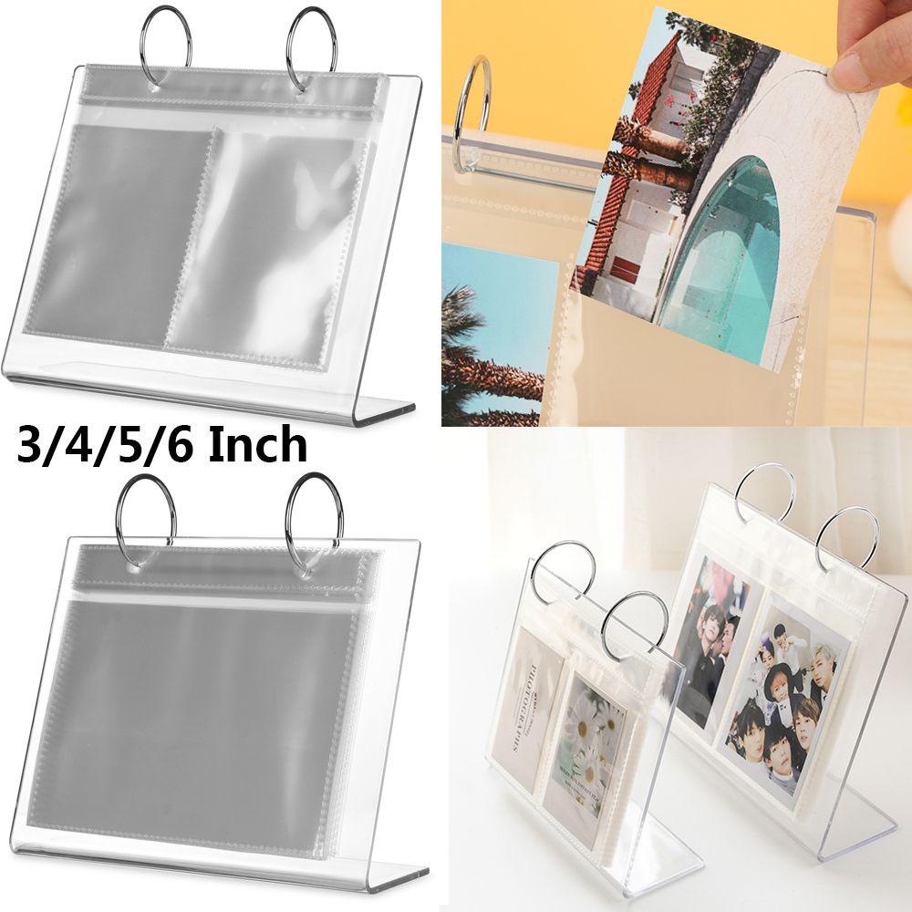 Multi-functional Organizer Storage Card Booklet Acrylic Photo Frame Picture Case Photo Album