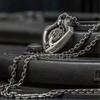Mechanical Rotatable Gear Pendant Necklace, Retro Punk Gear Necklace