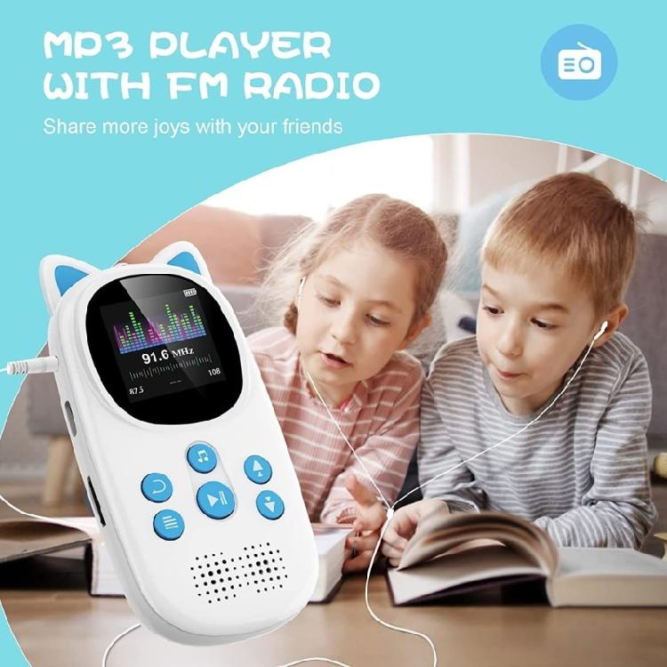 Lockable Button MP3 Player For Children BT5.0 5.0 32GB Internal Storage Body Music Story Companion