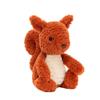 Jellycat Серия лесных животных Томбао Тафт Белка-спутник Оранжевая кукла Плюшевая кукла Высота 20 см