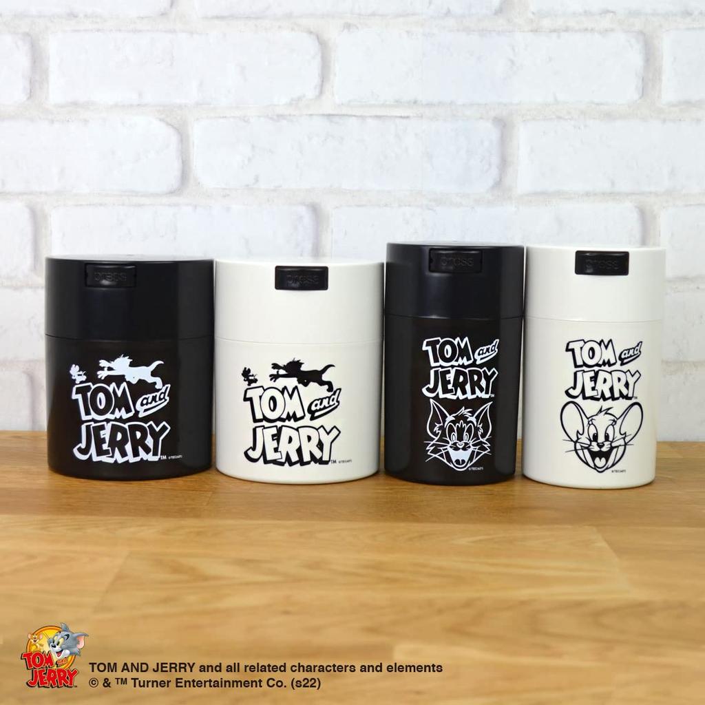Tom and Jerry Logo TIGHTVAC Tight Bag Vacuum Container Container Black 0.8L