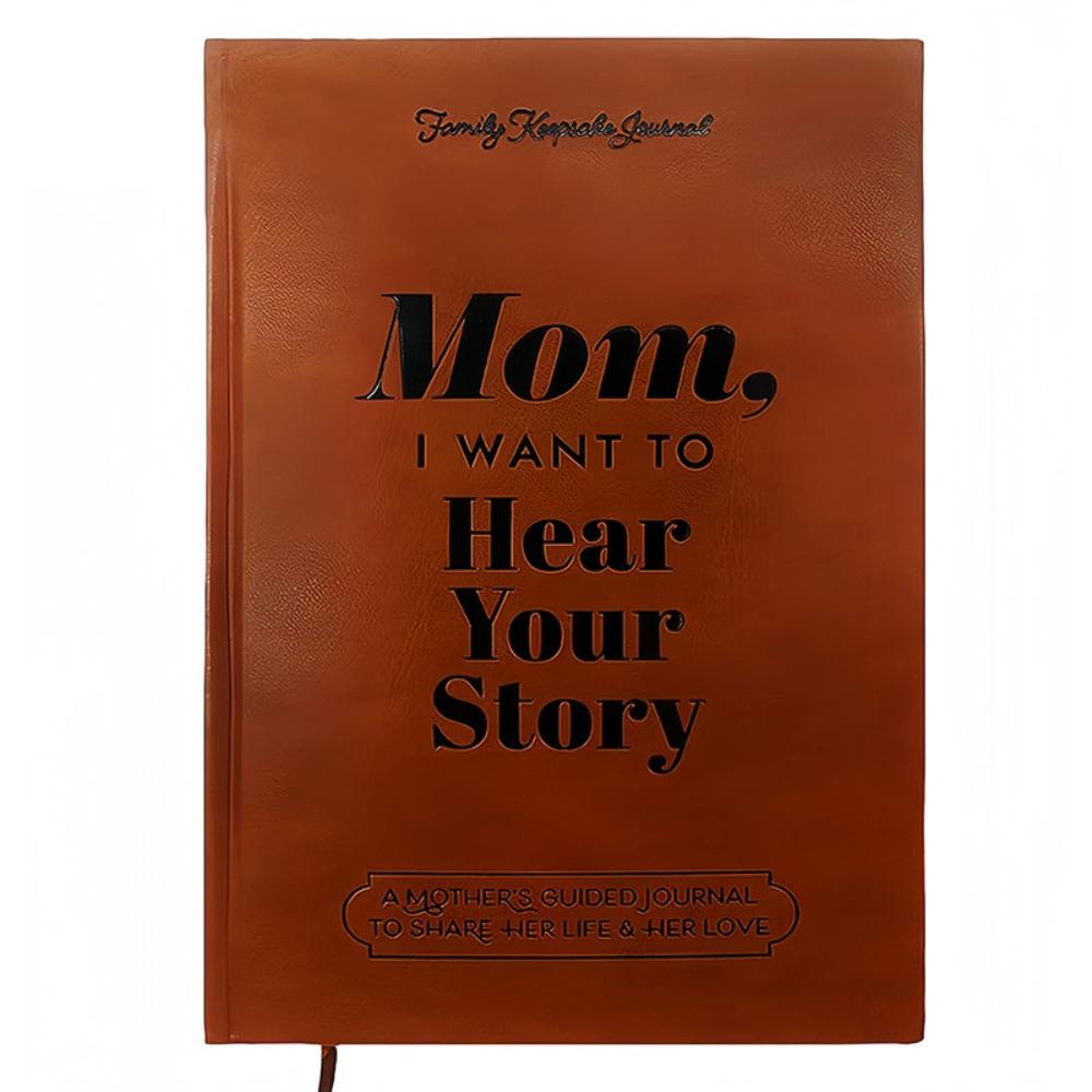 Leather I Want Hear Your Story Notebook To Share Their Life Mom's Memory Books