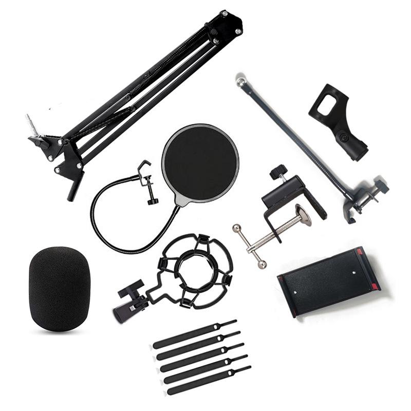 Комплект консольных кронштейнов NB-35 с сеткой от брызг для мобильного телефона и микрофона при прямой трансляции