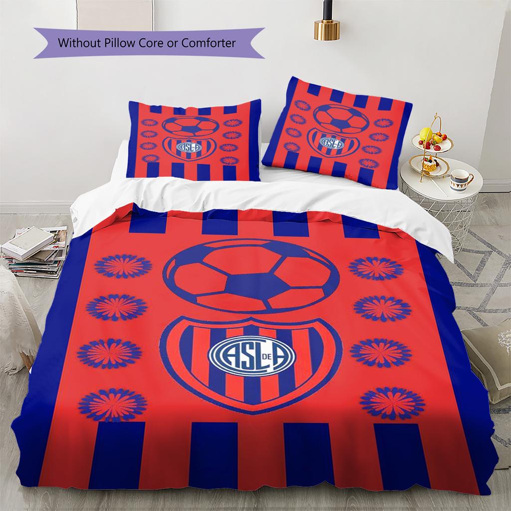 SAN LORENZO Pattern Bedding Set Quilt Cover Pillowcase Home Decor Gift (1 * duvet cover + 2 * pillowcase, without core)