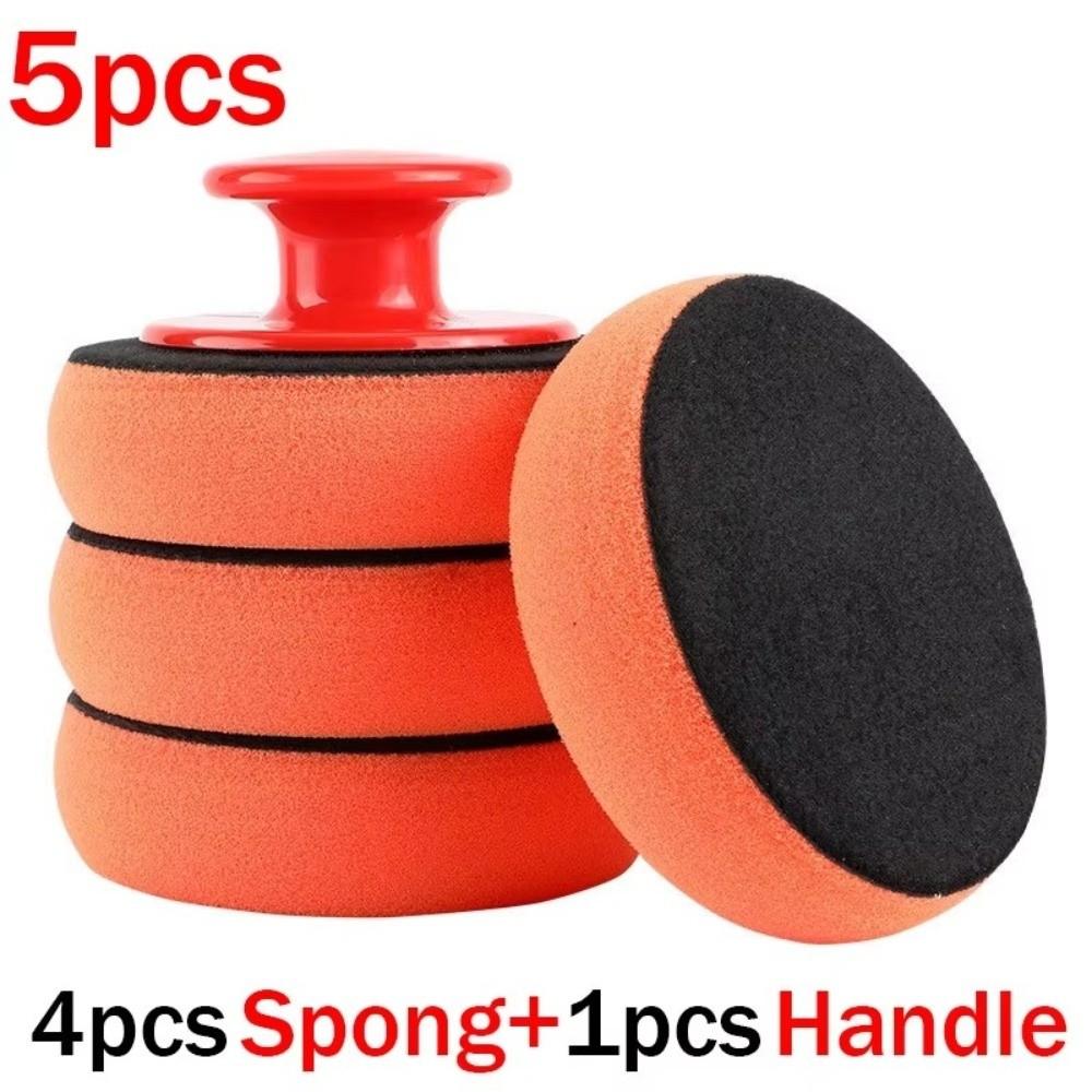 6Pcs Car-Styling Car Cleaning Cloth Polisher Car Wax Applicator Car Wax Wash Polish Pad Polish Tool