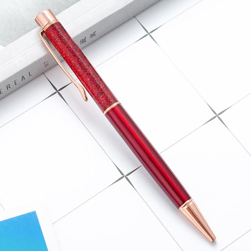 Новые ручки из золотой фольги, металлические шариковые ручки, индивидуальные подарки на день рождения, шариковые ручки с гравировкой имени, индивидуальный лазерный логотип