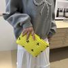 Quilted Bow Cosmetic Bag Multi-functional Sanitary Napkin Storage Bag Portable Toiletry Bag  Trave
