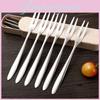 Stainless Steel West Tableware Fruit Forks Elegant Small Sized Snack Cake Dessert Utensils