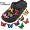 Новые 1 шт. Шармы для обуви в виде бабочек Летние украшения для обуви Джинсы для девочки мальчика Дизайнерские женские аксессуары для обуви Шармы-пины для обуви