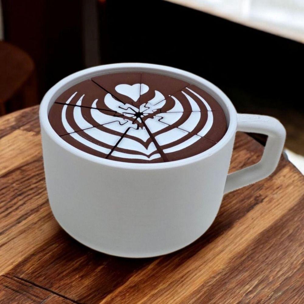 Mini Sculpture Coffee Spill Fidget Toy Portable Size Coffee Cup Sensory Toy Activity