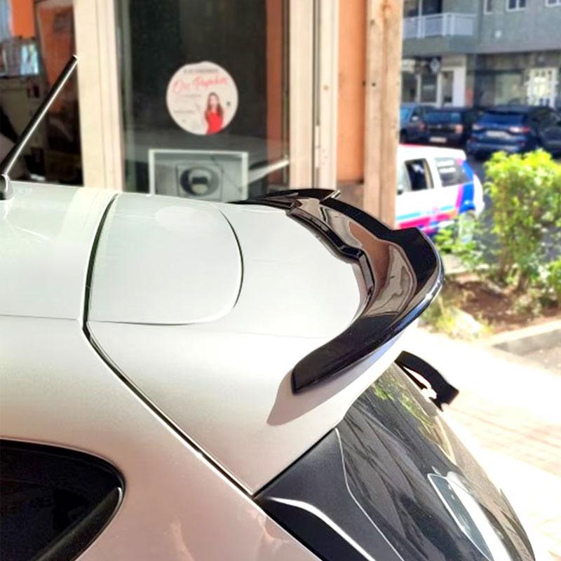 Spoiler For Ford Fiesta MK8 8.5 ST 2018-2022Rear Extension Small Wing Tail ABS Gloss Black Carbon Style Car Accessories