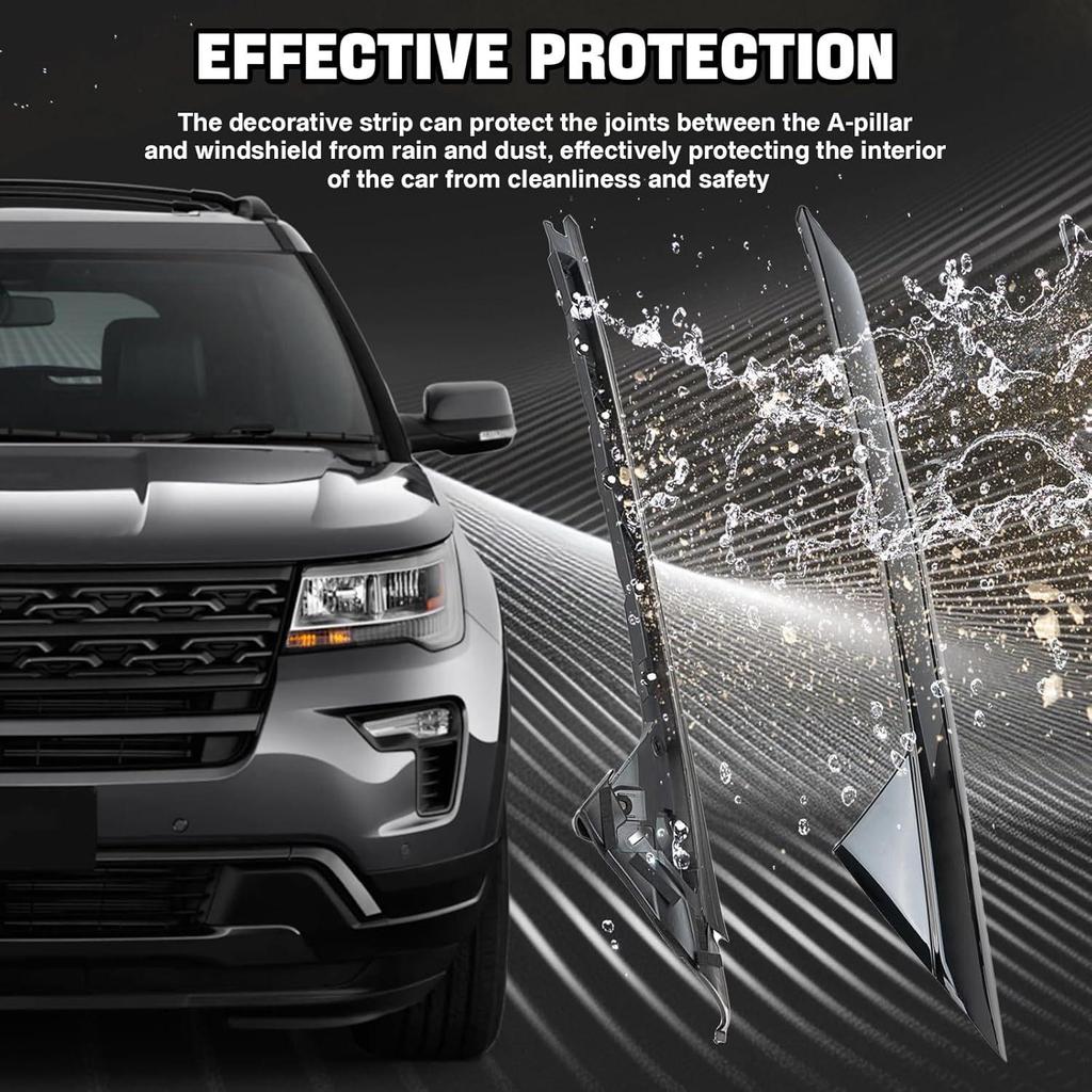 Ford Explorer Pillar Trim Compatible with OE BB5Z-7803144-AB, BB5Z-7803144-AA