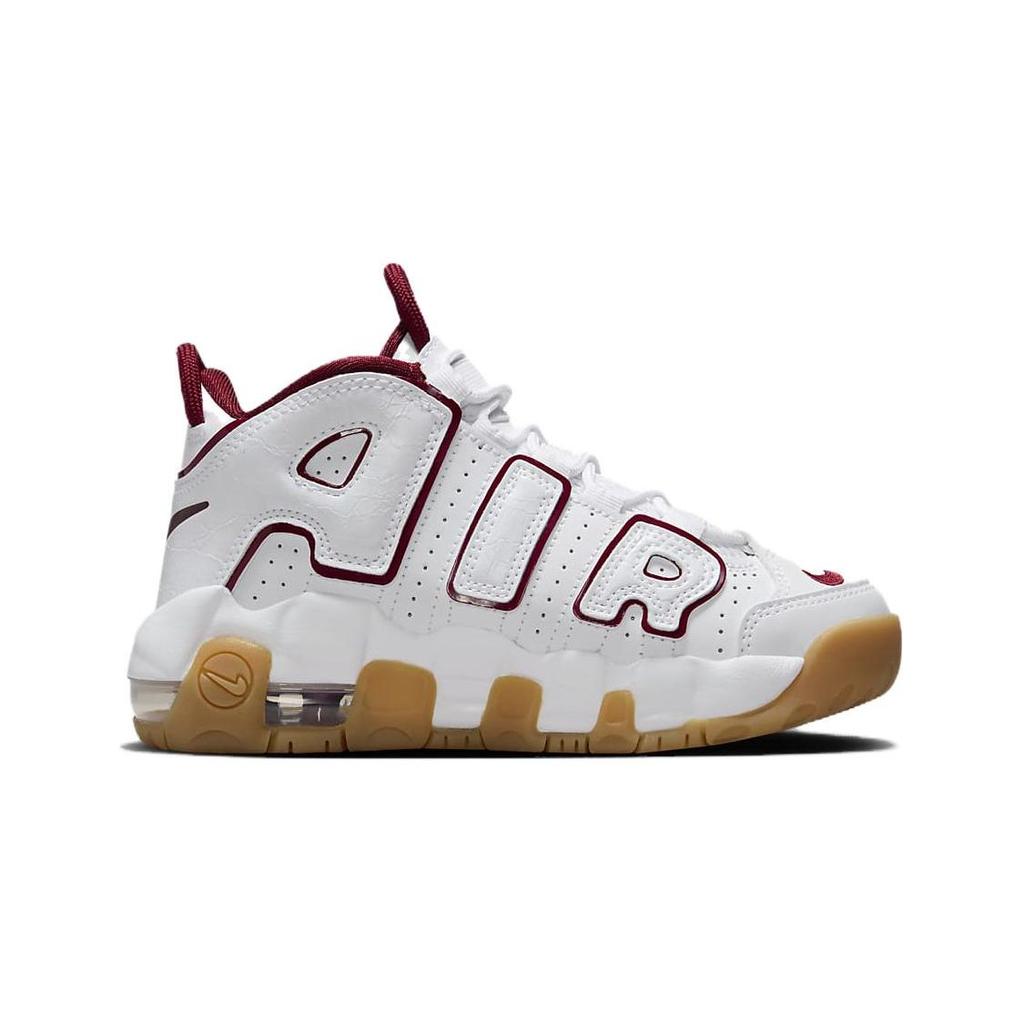 Nike Air More Uptempo (Ps) Универсальные Повседневные Легкие Удобные Амортизирующие Прочные Низкие Детские Баскетбольные Кроссовки Детские кроссовки Белый Красный FJ2847-100