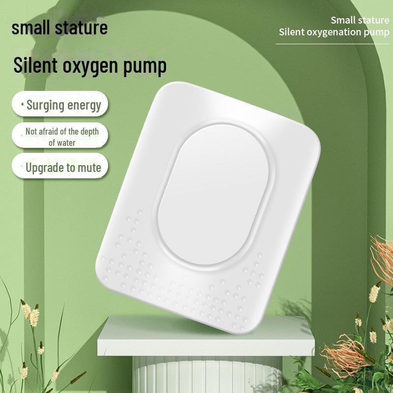 Бесшумный двухотверстийный кислородный насос для небольших аквариумов и емкостей для рыб