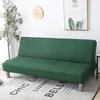 Однотонный чехол для дивана-кровати без подлокотника, эластичный, складной, съемный, моющийся чехол для дивана, для дома, отеля