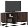 VidaXL TV Cabinet Oak Brown 80x34.5x40 Cm Engineered Wood and Metal, TV Bench, Hi-Fi Cabinet, Entertainment Center, 848823