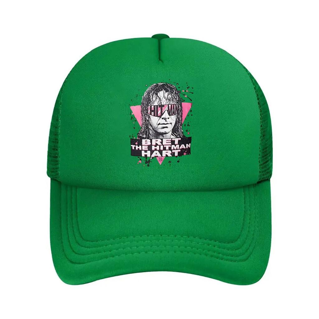 Bret The HitUnisex Hart Wrestling Legend Themed Graphic Portrait Art Mesh Baseball Cap