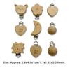Infant Wood Cartoon Animal Shaped Pacifiers Anti-lost Chain Clip Teething Portable Clips Handicraft for Feeding Care