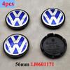 For VW Volkswagen Jetta MK5 Golf 4pcs 55mm 56mm 65mm 70mm 76mm Car Wheel Center Hub Caps Cover For VW Volkswagen Golf Polo Passa