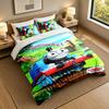 3Pcs Bedding SetThomas & Friends Soft Bed Sheet and Two Pillowcases Home Bedroom Decor