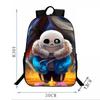 Детский рюкзак Undertale Sans 16 дюймов из прочного полиэстера с регулируемыми мягкими плечевыми ремнями