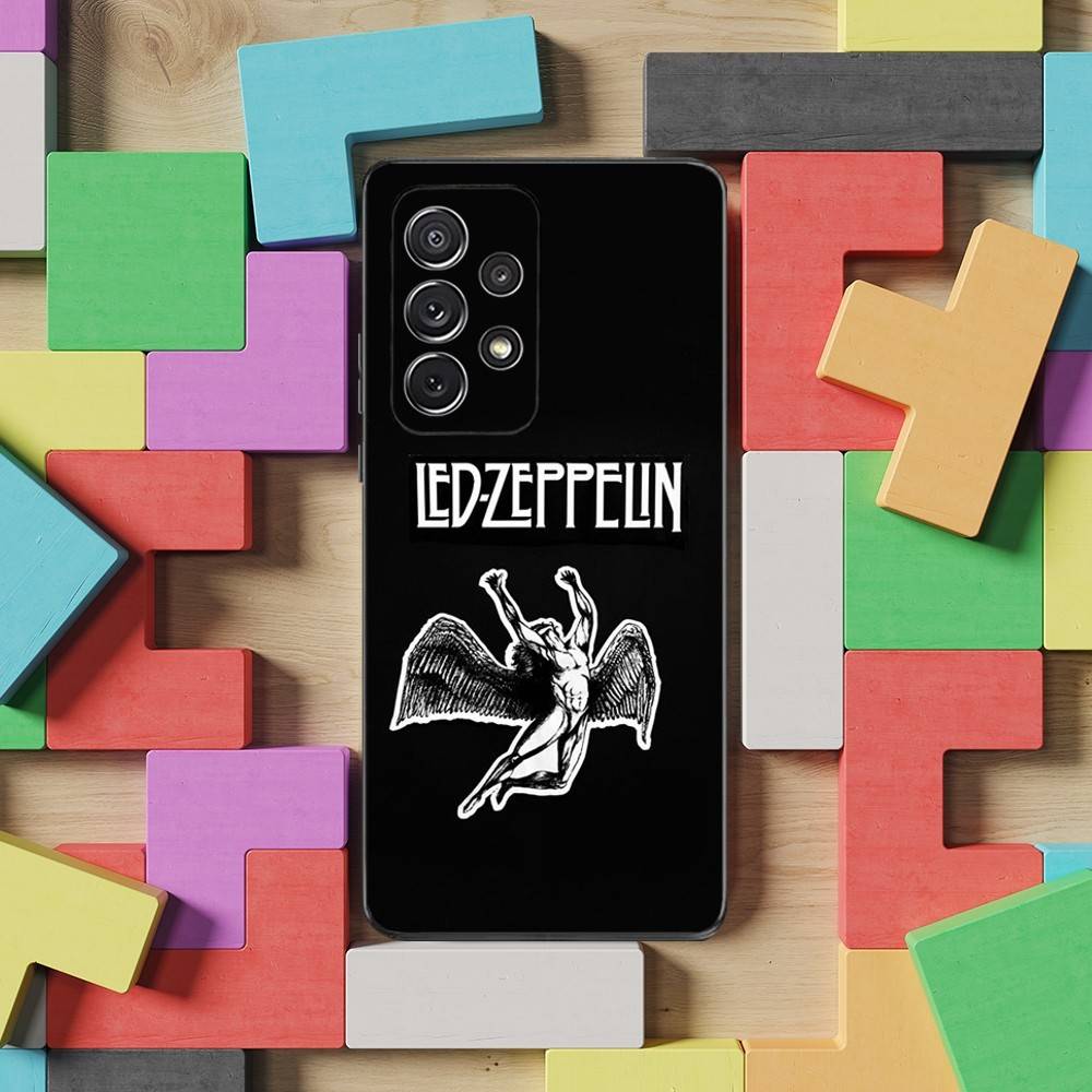 Hot L-Led Z-Zeppelins Band Phone Case For Samsung S25,S24,S23,S22,S21,S20,S10,Ultra,Plus,Lite,FE,Soft Silicone Black Cover