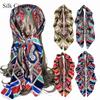 High-quality Luxurious Silk Scarves Headband Scarfs Neck Scarf For Women Chain Silk Scarf Women's Decorative Shawl