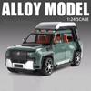 1:24 BYD U8 SUV Off-road Vehicle Alloy Micro Car Die-cast Metal Scale Car Model Sound and Light Children's Toy Boy Collection Ornaments
