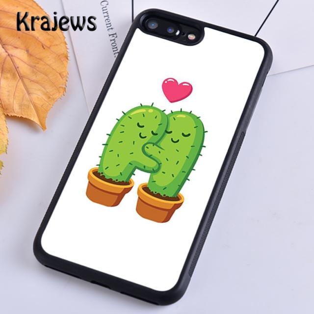 Krajews Hug Cactus Summer For iPhone 17 Air 16 Phone Case Cover 15 14 plus 12 13 pro max coque Shell Fundas