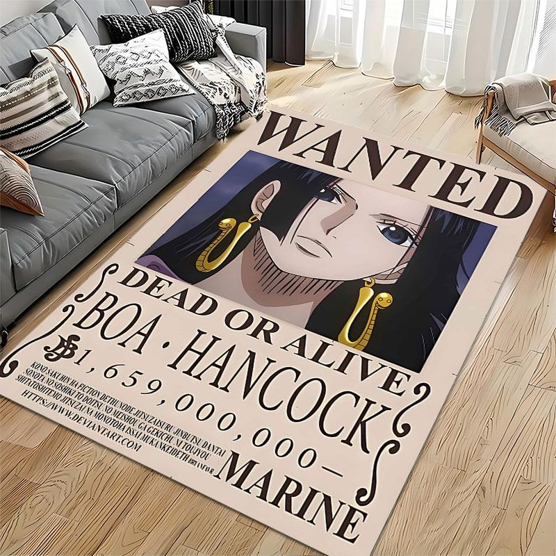 "Wanted Poster Boa Hancock" suitable as a non-slip mat for the living room or bedroom sofa