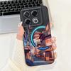 Мягкий силиконовый ТПУ матовый чехол Funda для Infinix GT 20 Pro / Infinix X6871 GT20Pro, задняя крышка, Астронавт, Лунная ночь, Расписной