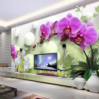 Фото обои 3D Стереоскопический Шар Цветок Современный ТВ Фон Декор Стены Плакат Интерьер Спальня Гостиная Диван Фреска Обои Покрытие