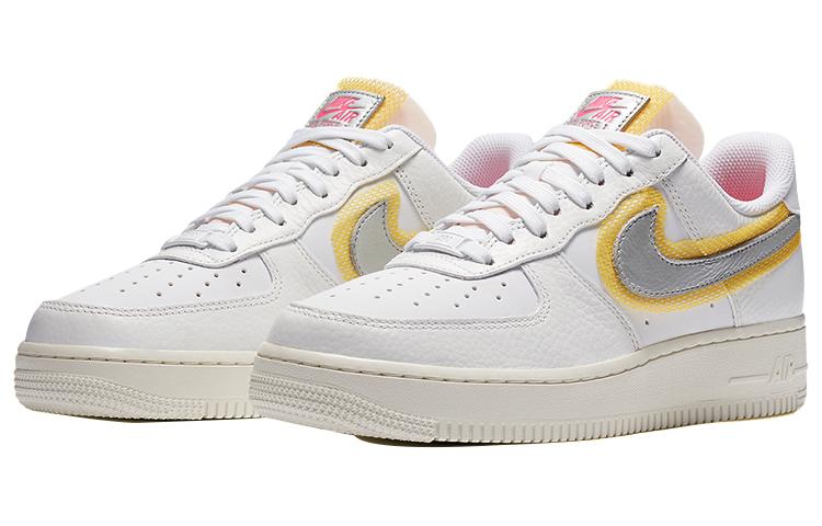Nike Air Force 1 Low '07 Lx White Metallic Silver Gold Women's CZ8104-100