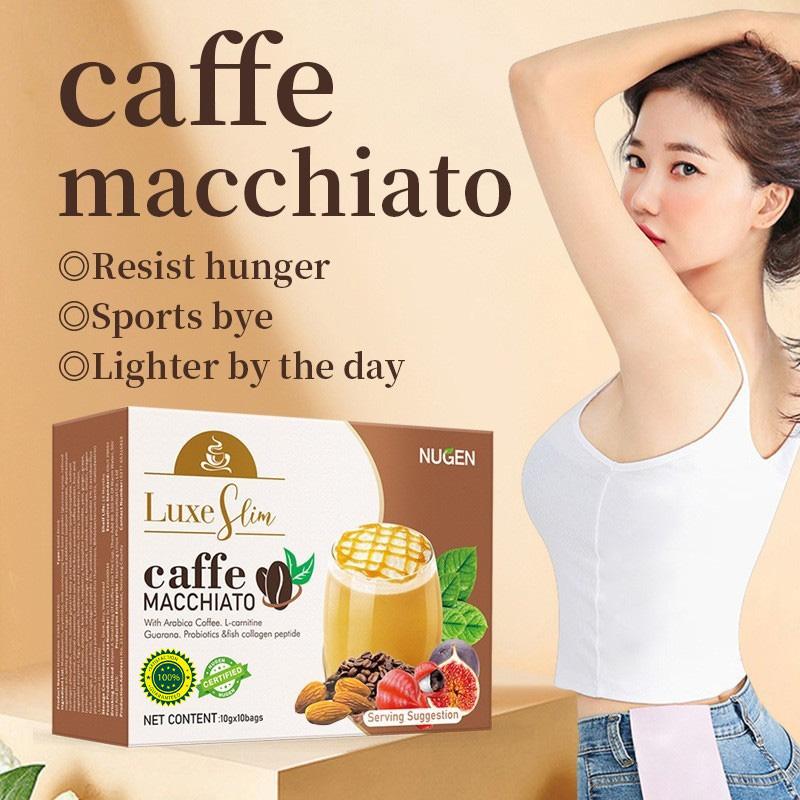Кофе Кафе Макиато с L-Карнитином, Гуараной, Коллагеном 10 г x 10 Пакетов