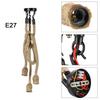 3-Head E27 Holder Ceiling Pendant Light Lamp Retro LED-Hemp Rope Chandelier