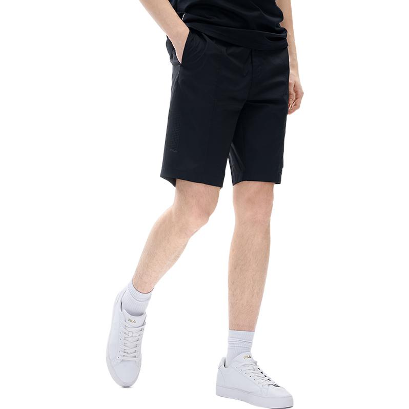 Fila Однотонные свободные повседневные спортивные шорты до колена мужские шорты черные F11M227801FBK