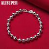 925 Sterling Silver 6mm Ball Bead Chain Bracelet Jewelry