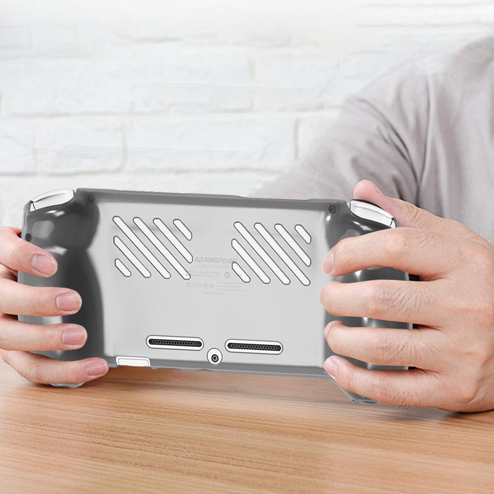 Прозрачный охлаждающий чехол из ТПУ, защитная крышка против царапин, противоударный защитный чехол для портативной игровой консоли Anbernic RG557